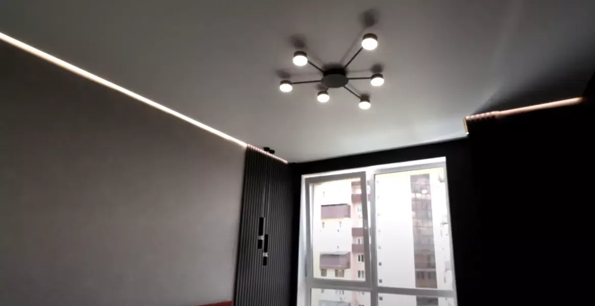 Натяжной потолок MSD Premium с подсветкой — Абакан, Советская, 38, фото 1